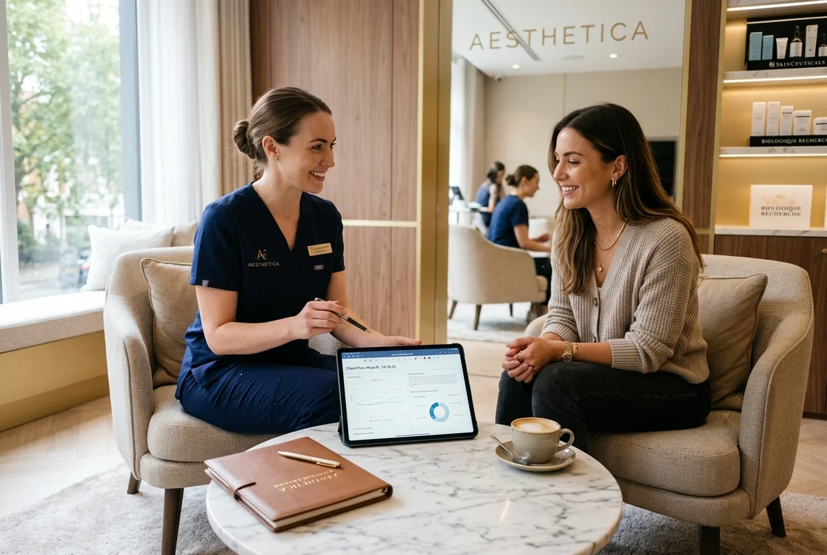 Auswertung der Skinmade Hautanalyse im persönlichen Beratungsgespräch